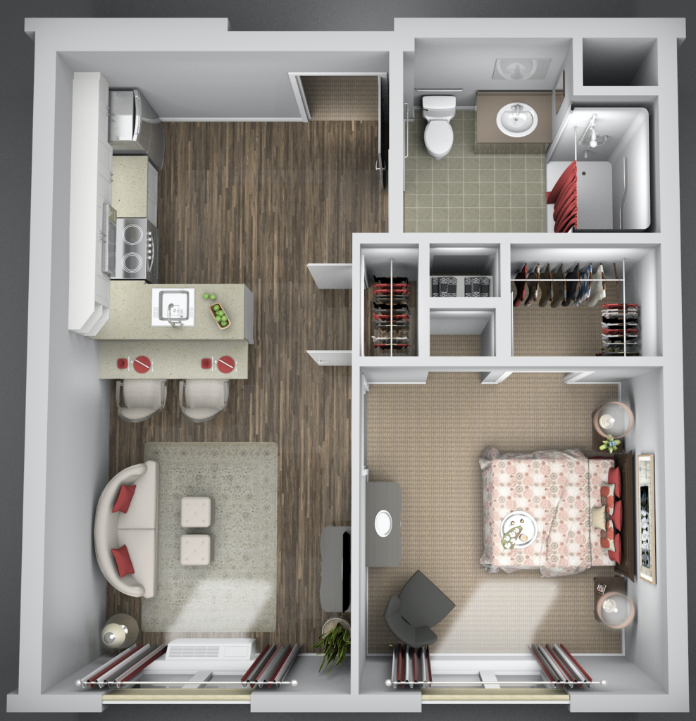 Independent Apartment _ 530 square feet