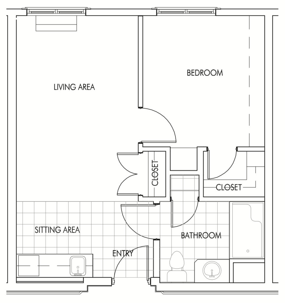 One Bedroom _ 530 square feet