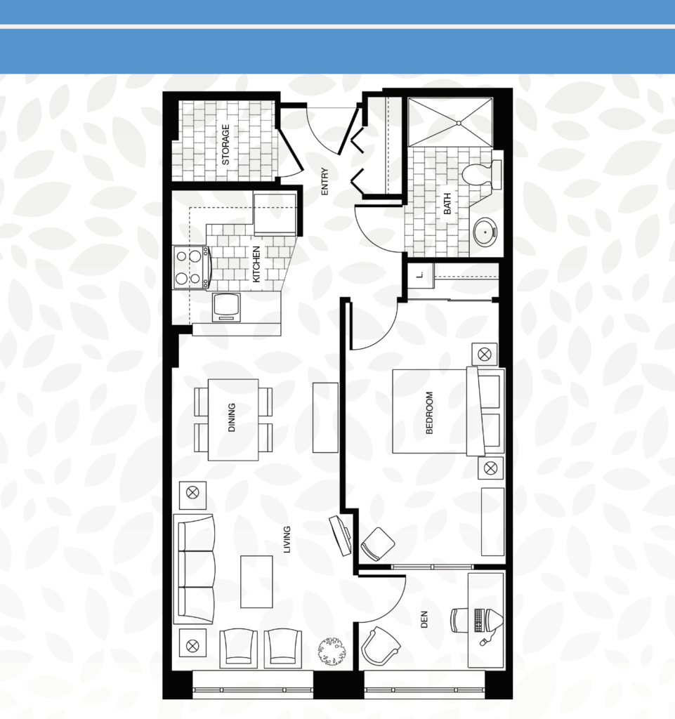 Arbutus Web Plan-One Bed Den 740