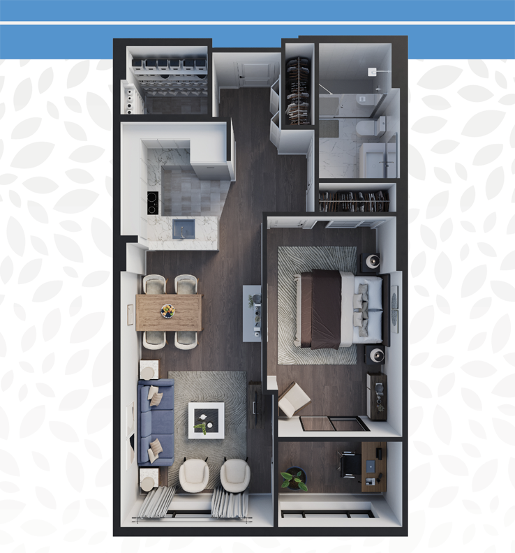 Arbutus Web Plan-One Bed + Den 740-opt