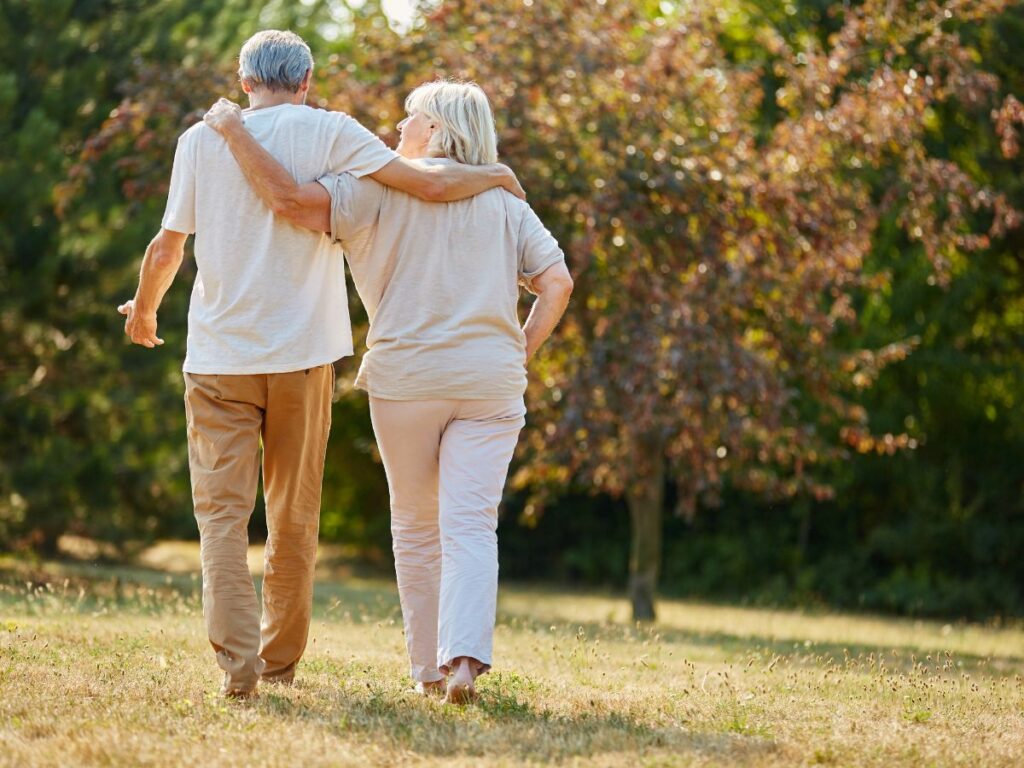 seniors walking