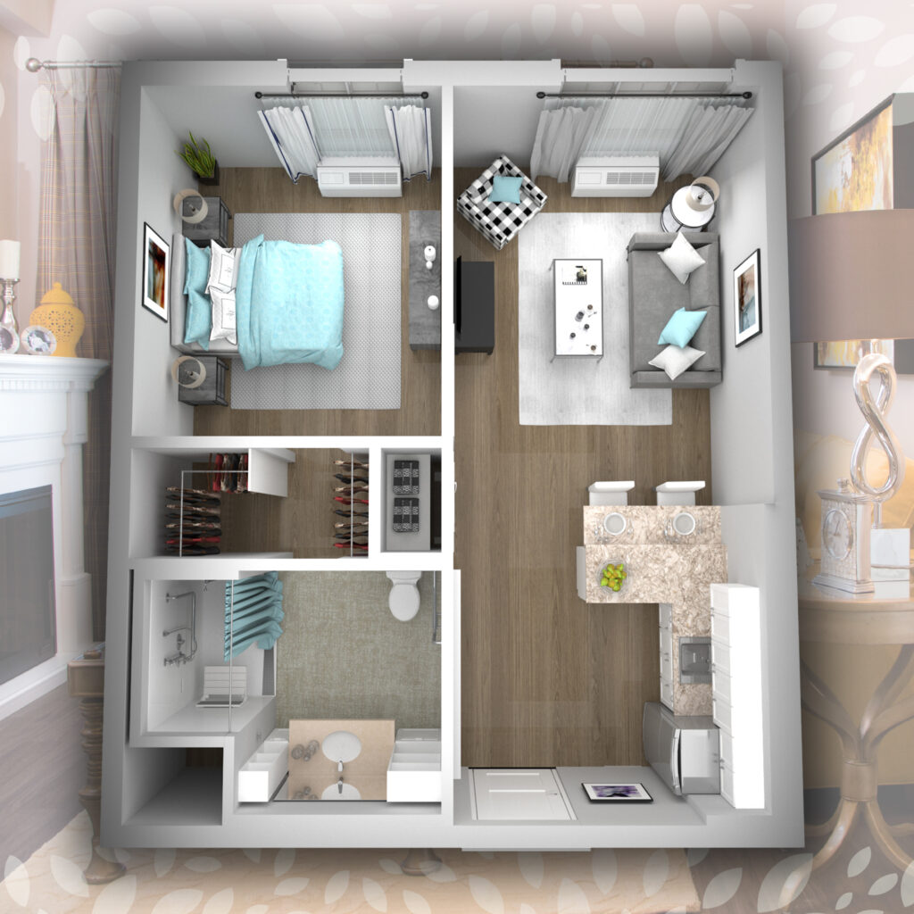 seasons cambridge one bedroom 523 Square Feet