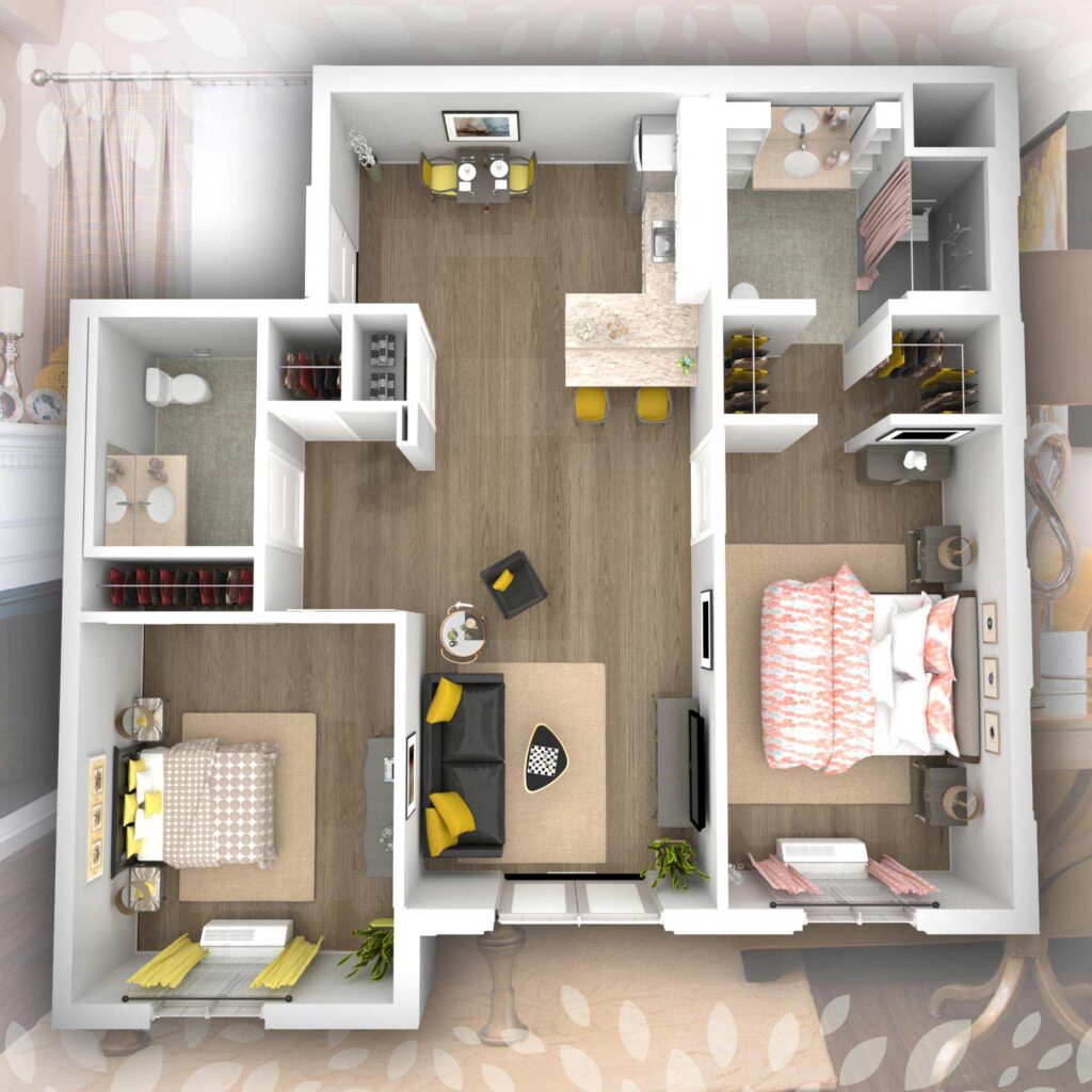 seasons Cambridge two bedroom suite 963 square feet
