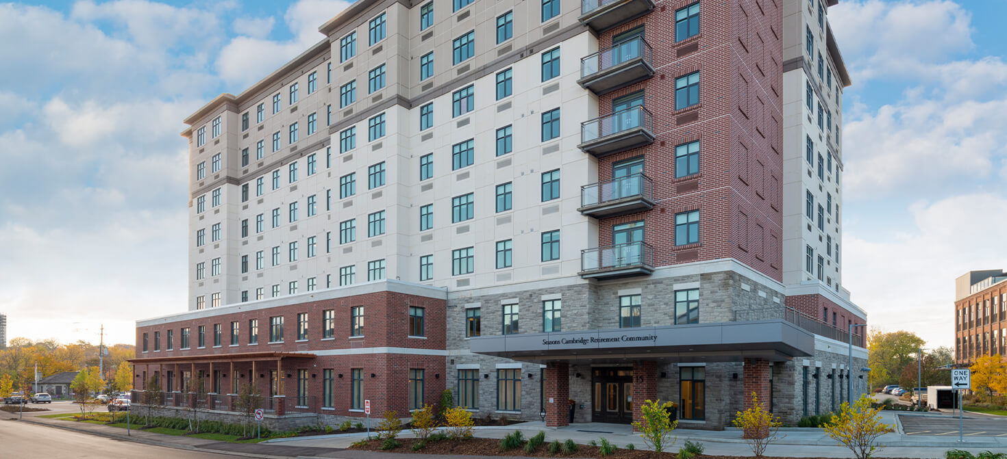 Seasons Retirement Community building in Cambridge