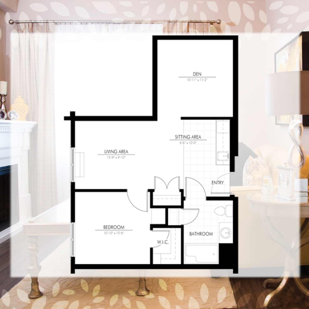 seasons dufferin centre one bedroom with den 668 square feet