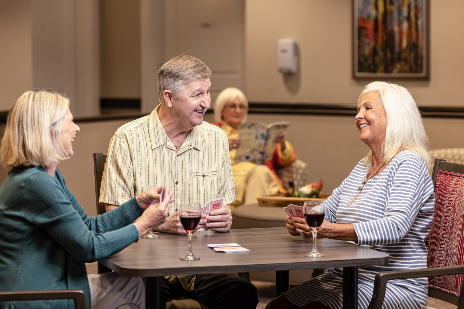 Residents Playing Cards