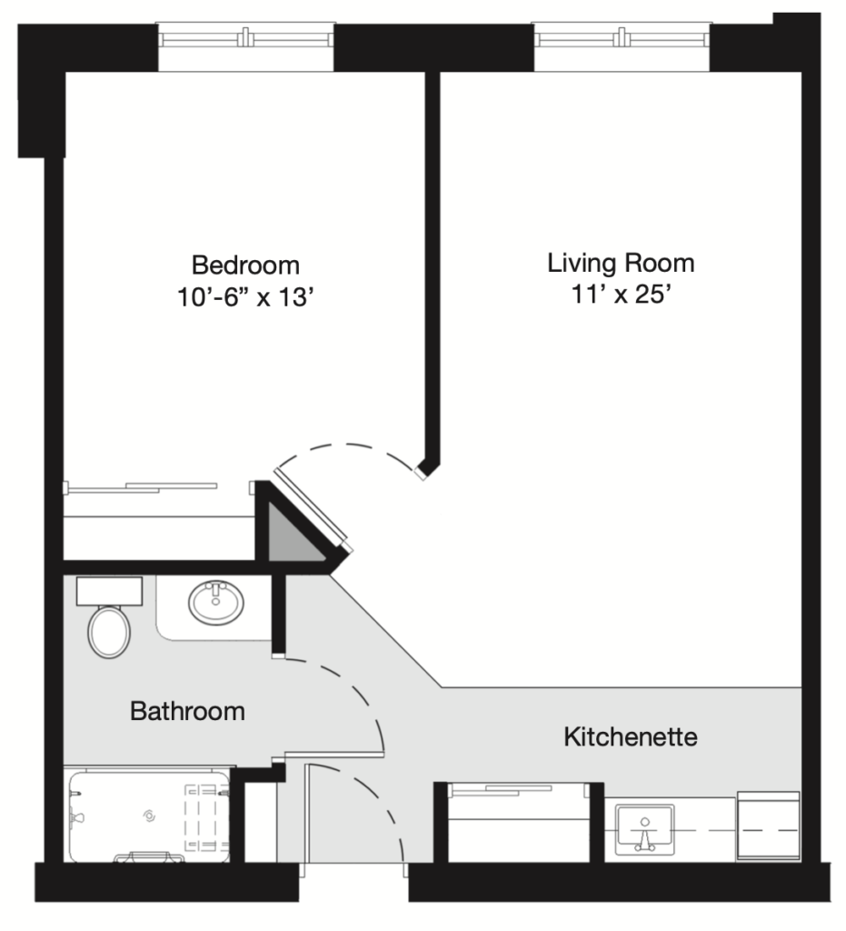 seasons royal oak village one bedroom 579 square feet