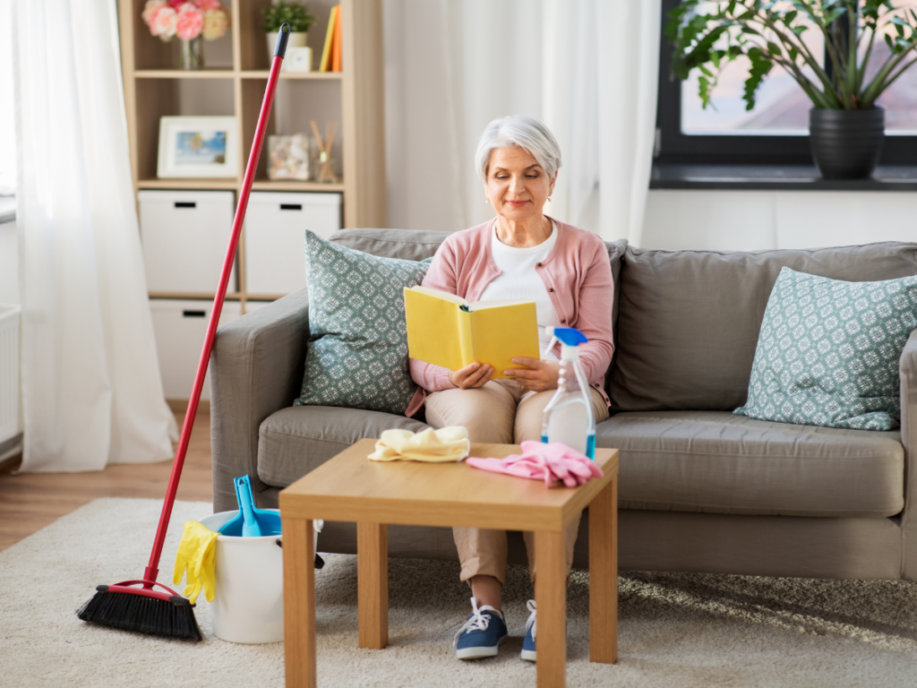 spring cleaning older adult