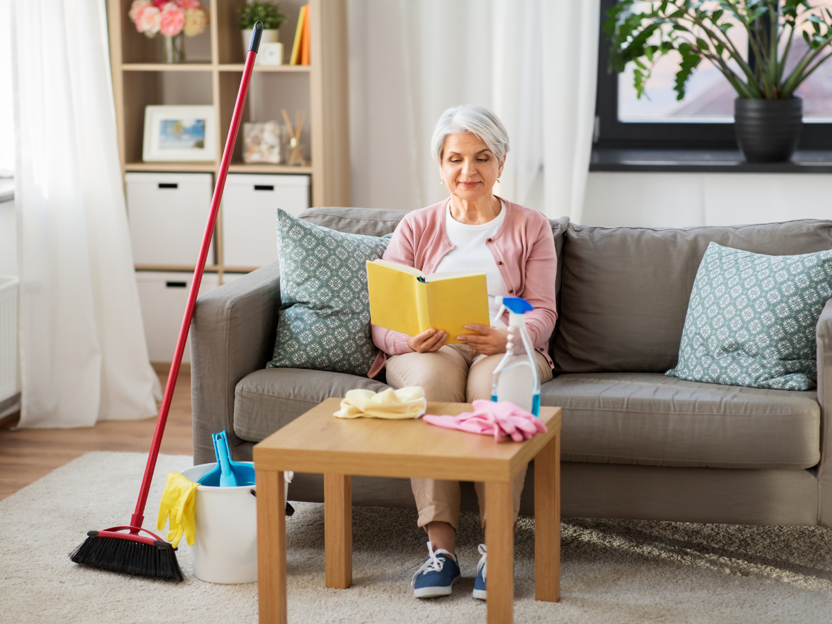 spring cleaning older adult