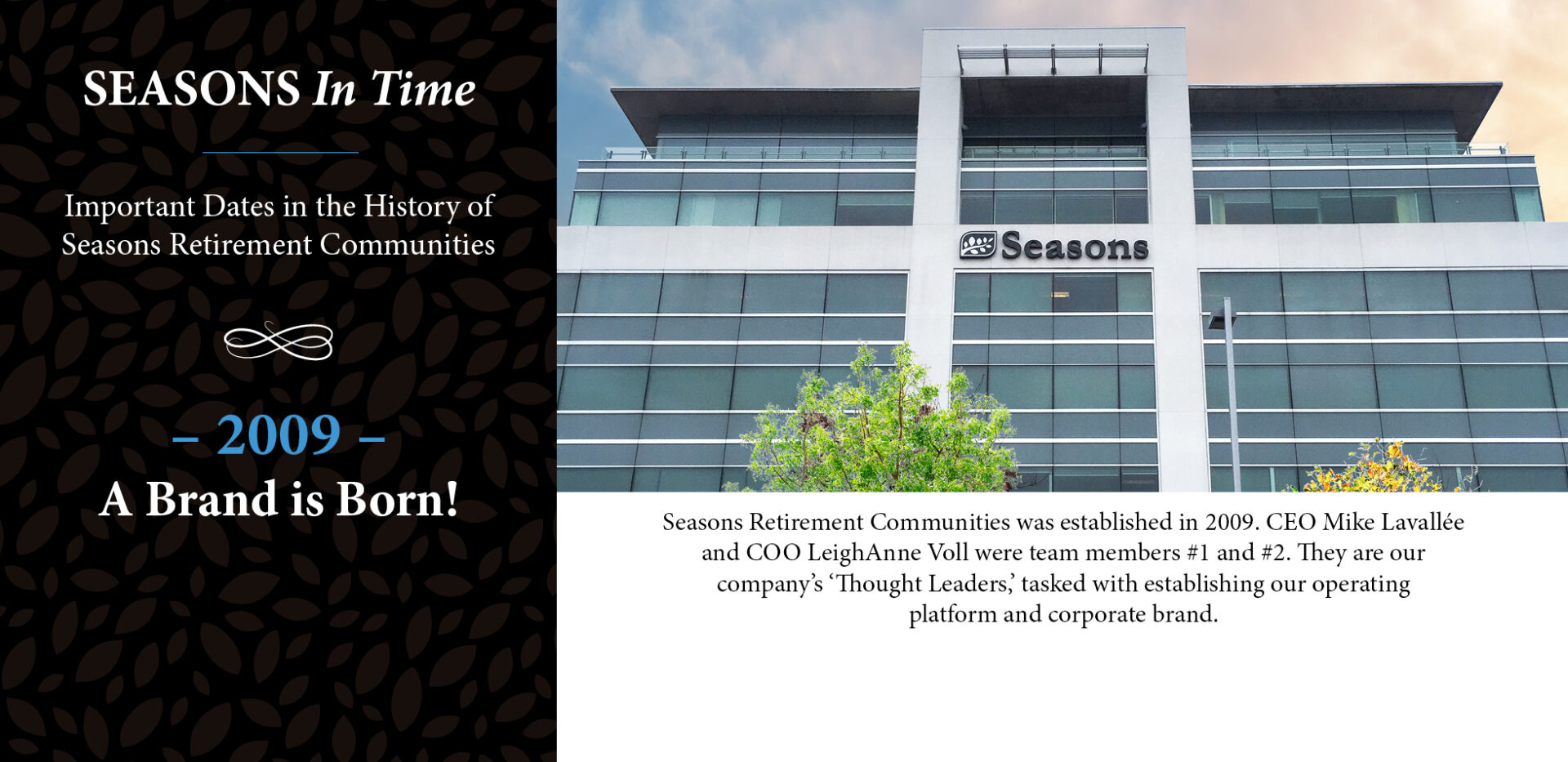 Seasons in time - brand created in 2009